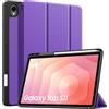 TiMOVO Cover per Samsung Galaxy Tab S11 11 Pollici 2025 SM-X730/X736B con Supporto per S Pen, Custodia Protettiva Posteriore in TPU Morbido, Attivazione/Sospensione Automatica, Viola Profondo