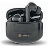 Generico Dee+ Cuffie Bluetooth Con Cancellazione Attiva del Rumore | Auricolari Bluetooth ENC Pulizia Voce in Chiamata | Cuffie Wireless Musica Immersiva | Auricolari Microfono Stereo e Touch Control (Nero)