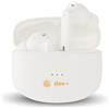Generico Dee+ Cuffie Bluetooth Con Cancellazione Attiva del Rumore | Auricolari Bluetooth ENC Pulizia Voce in Chiamata | Cuffie Wireless Musica Immersiva | Auricolari Microfono Stereo e Touch Control (Bianco)