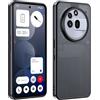 Rojeuinn cover per Nothing Phone 3A Pro Case, custodia per cellulare realizzata PC, comoda e liscia al tatto, a prova di caduta, antiurto e resistente alle impronte digitali -Nero