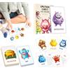 KOQAIIZ Gioco delle Emozioni per Bambini, 32 Carte Illustrate, Carte Emozioni ed Espressioni, Bambini 1-3 Anni, Gioco Educativo per Scoprire l'Emotività