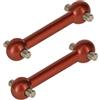 PrecisionGeek Ossa di ricambio in alluminio rosso per cani Tamiya TT01 TT01E TT02 (2 pezzi)