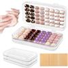Bafutayawa Zosutetoxo Custodia pieghevole per unghie finte, Scatola display trasparente a 4 lati con nastro adesivo, Organizer per unghie finte e salone di bellezza, un regalo ben pensato