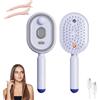 Knubbuf Electric Steam Brush for Hair, Anti-Frizz Nano Mist Hair Steamer & Straightener, Wet Dry Detangling Comb For Afro Thick Wavy Hairs, Portable Travel Size (C)