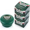 Proraso Shaving Soap Compreso portasapone 3 × 150 ml Sapone da barba rinfrescante e tonificante da uomo con olio di eucalipto e mentolo, Made in Italy, Verde