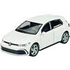 Generisch Modellino auto compatibile con VW Volkswagen Golf 8 VIII GTI 5 porte bianco ottava generazione dal 2019 ca 1/34-1/39 metallo modello auto Die Cast nuovo in scatola 43823