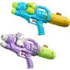 Generisch Pistola ad acqua con unicorno per bambini, 35 cm, doppio ugello, portata 8 metri, per piscina e spiaggia (blu+viola)