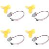Ruimou 4Pcs 1V ~ 6V 130 Micro Motore DC 17000-18000 RPM Con Cavo + 72mm Mini Lama Ventilatore Adatto Per Giocattoli Fai Da Te Esperimenti Scientifici Mini Ventilatore