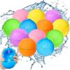 Tomatoys Palloncini Acqua Riutilizzabili 12 Pezzi Riempimento Rapido Chiusura Automatica Giocattolo Piscina Spiaggia Estate Esterno Giochi Acqua adulti
