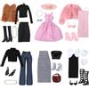 XINKEJIA Set di 19 vestiti per bambole con accessori - moda per bambole con abiti e accessori - accessori per bambole da 11,5 pollici - Accessori per ragazze con glitter per principesse, cene alla moda
