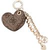 GUESS Keyring Color Latte Logo, One Size LTL - LATTE LOGO One Size
