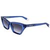 Furla Occhiali da Sole SFU777V Shiny transparent blue 53/18/140 Donna