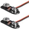 PerfectHD 2 x supporto batteria da 9 V, forma a T, estremità del cavo allentato, clip per batteria, 2 pezzi