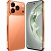 COTSRGT Smartphone I17 Pro Max Android 15, 16 GB 1 TB, Batteria Da 8000 MAh, Telefoni Cellulari Impermeabili, 7,3 HD 10 Core, Doppia SIM 5G, NFC, GPS, Impronta Digitale,Orange-7.3 Inch