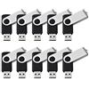 通用 Commercio all'ingrosso, lotto, Bulk - Confezione da 5/10/20 unità flash USB nera capacità Flash Drive Memory Stick Pollice Storage Pen Fold U Disk (8 GB, 5 pezzi)