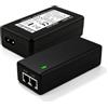 Leikurvo Iniettore PoE Gigabit da 48 V, 30 W, 2,5 Gbit Poe+ per telefoni IP, telecamere IP, adattatore PoE Gigabit Ethernet per distanze di rete fino a 100 m, RJ-45, Plug & Play, conforme a IEEE 802.3af/at
