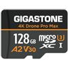 Gigastone Recupero dati per 5 anni: scheda micro SD GIGASTONE da 128 GB, drone 4K Pro Max, A2 V30 per drone DJI o action camera, GoPro, registrazione video 4K UHD, R/W fino a 100/50 MB/s, UHS-I U3 C10 classe 10