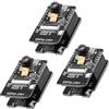 QIQIAZI Per ESP32-CAM,QIQIAZI per ESP-Cam WiFi Bluetooth Scheda di sviluppo Dual Core Wireless per ESP32-CAM-CM Modulo con Telecamera OV2640,TF Fotocamera,Micro USB,compatibile con Arduino(3PCS)