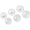 AZLA SednaEarfit MAX TWS 6 - Tappi auricolari di ricambio per cuffie wireless - Tappi per le orecchie in silicone - Inserti compatibili con Sony, Samsung, Sennheiser e Devialet (bianco, M-ML-L)