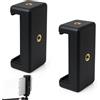 Seefey 2 pezzi supporto per telefono treppiede, adattatore universale per treppiede supporto, per Samsung Galaxy S6 S5 S4 S3 Note 4 Note 3,etc(massimo 9,5 cm)