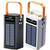 Lizeboyi 2 Pezzi Powerbank Solare, Caricatore Rapido 120W, 50000mAh Con Luce, 4 Uscite 3 Ingressi Powerbank Per Campeggio Escursionismo Viaggio