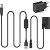 Raeisusp 5 V USB Adapter Kit + QC3.0 Cavo Caricatore DC 8.4 V ACK-E6 + DR E6 LP-E6 LP E6 Falsi Batteria per Canon EOS 5d Mark II III 5D2 5D3 6D 7D