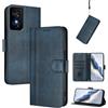 Generico Custodia Compatibile con TCL 50 SE T611B / TCL 40 NXTpaper 4G display 6.78 NON con 5G COVER stand flip LIBRO gel PORTAFOGLIO case Protezione schermo magnetica eco pelle porta carte vano card BLU