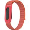 GIOPUEY Cinturini Compatibile con Google Fitbit Air, Cinturino in Morbido Nylon Intrecciato [Unisex] [Traspirante] - Red/Orange