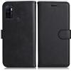 DENDICO Cover per Oppo A53s / Oppo A32 / Oppo A53 2020 / Oppo A33 2020, Premium Portafoglio PU Custodia in PU Pelle, Flip Libro TPU Bumper Caso per Oppo A53s / Oppo A32, Nero