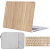 FFBOFFC Custodia Compatibile per MacBook Neo da 13 pollici Modello 2026 (A3404) con chip A18 Pro, Plastica Rigida Protettiva Cover & Tastiera Cover & Borsa, Venature del legno