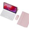 TSATAULE Custodia con Tastiera per Lenovo Idea Tab 11 Pollici 2025 / Tab M11 11 Pollici 2024, Tastiera Wireless Staccabile Magneticamente, Mouse Bluetooth 2.4G,Rosa