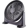 BAKAJI Ventilatore da Tavolo 90W Pale 50cm 3 Velocita Inclinazione Regolabile Nero