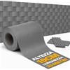 BAKAJI Frangivista in PVC Grigio 19cmx35M Telo Oscurante 450gr/mq Anti Uv da Esterno