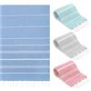 SUN NINJA Turkish Beach Towel, Quick Dry Sand Free Beach Towels for Adults and Kids, Lightweight and Highly Absorbent Travel Towel, Extra Large and Ultra Soft, 38X71 Inch