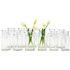 Gouveo Set di 8 Vasi in Vetro Clear-Bottle 500 - Rotondi e Decorativi per Casa, Matrimoni, Compleanni, Feste