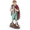 Moranduzzo Pifferaio Giovane per Presepe da Cm 12 Scala 1:15 -Statuine Presepe Indistruttibili - Stile 700', Pittura Rifinita a Mano, Prodotto Ufficiale, Made in Italy, Scultore M. Landi