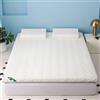 LDLCYCN White/5cm,85x195cm, Pavimento Futon Materasso Topper Spessore 5Cm/8Cm Giapponese Futon Materasso Pad Traspirabile Confortevole Pieghevole Cuscinetto da Letto per Dormitori