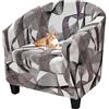 Yekuhe Copripoltrona Chesterfield 1 Posto, Elasticizzato Copripoltrona con Cuscino Separato, Fodere per Poltrona da Cocktail Universale Lavabile Rimovibile,Coperture Protettive per Poltrona Club per Tullsta
