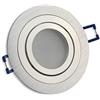 Trano Faretto da incasso LED argento - rotondo 5 watt bianco freddo 12V - MR16 faretto da incasso orientabile con foro da 80 mm - installazione - soffitto spot - faretti da incasso a