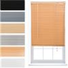 FURNISHED Persiane veneziane in PVC su misura per casa e ufficio Nuove - Teak 165W x 210H cm