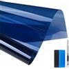 NewL Pellicola PET Vetri Auto Autoadesiva Blu Chiaro 50 x 200 cm | Vari colori & misure, prot. UV 99%, attrezzi inclusi, spess. 0,06mm, uso auto,casa,ufficio,negozio,pellicola vetri