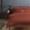 Pizuna Linens Pizuna Copripiumino Matrimoniale Cotone 240x200 Rosso 400 fili 3 Pezzi Set