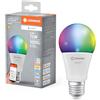 LEDVANCE Lampada LED SMART+ MATTER, smerigliata, 9,5W, 1055lm, forma a goccia E27, luce colorata e luce bianca, compatibile con Google, Alexa, Apple, app o controllo vocale, durata fino a 20.000 ore