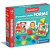 Clementoni Sapientino Montessori - Il Trenino delle Forme, Gioco Educativo per Bambini 1-3 Anni, Puzzle a Incastro per Riconoscere Gli Animali e la Geometria, Made in Italy, Lingua Italiana, 16865