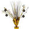 Folat 26857 Compleanno Decorazioni Nero Oro Argento Fontana di decorazione - Shining Glam - Per compleanni, anniversari, compresi adesivi con numeri da 0 a 9 per età 0-105