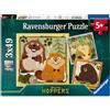 Ravensburger - Puzzle Bambini 5 Anni, Disney Pixar Hoppers, 3x49 Pezzi | 3 puzzle da 49 pezzi Disney Pixar Hoppers, ideali come puzzle bambini 5 anni per divertirsi con colorate scene animate.