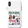V8Shop Back To School Preschool Custodia per iPhone X/XS Prescolare Magia Club Carino Halloween Scuola Studente Insegnante