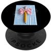 Whimsical Writing Wearables Matita magica per scrivere con fiocco rosa e cuori PopSockets PopGrip Adesivo