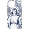 Happy Catholics Custodia per iPhone 15 Nostra Signora di Lourdes Immacolata Concezione Maria Cattolica