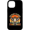 Back to School First Day Falcons Vintage Custodia per iPhone 15 I'm Ready to Crush 3rd Grade Falcon occhiali da sole retrò divertente